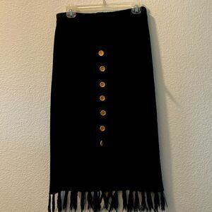Black winter  Knit Skirt